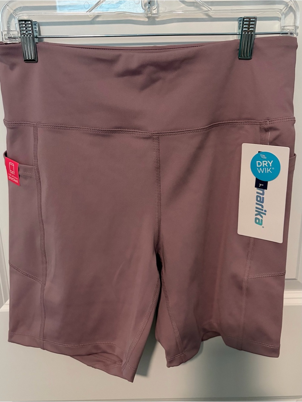 Marika Mauve High-Rise 7" DryWik Bike Shorts